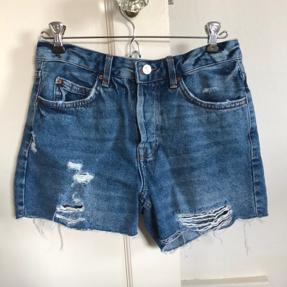 Topshop Moto Ashley Denim Shorts